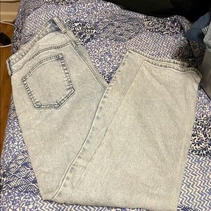 Seven7 Women's Straight Leg Jeans - Light Gray